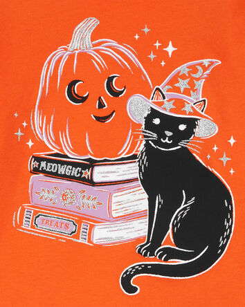 Halloween Cat Flutter Tee, 