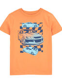 Orange - Kid Race Car Graphic Tee