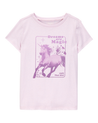 Kid Dreams Are Magic Short-Sleeve Graphic Tee - Pink, image 1 of 3 slides