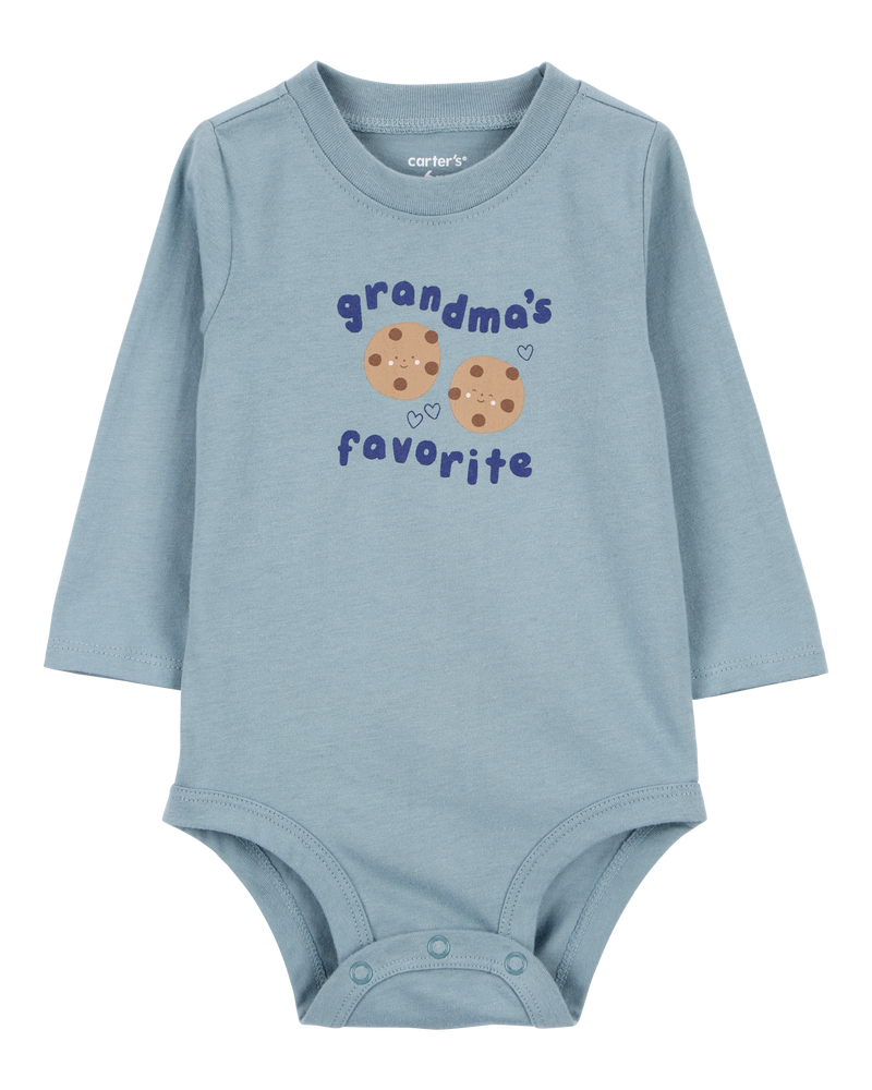Baby Grandma's Favorite Long-Sleeve Bodysuit, image 1 of 3 slides
