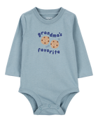 Baby Grandma's Favorite Long-Sleeve Bodysuit, image 1 of 3 slides