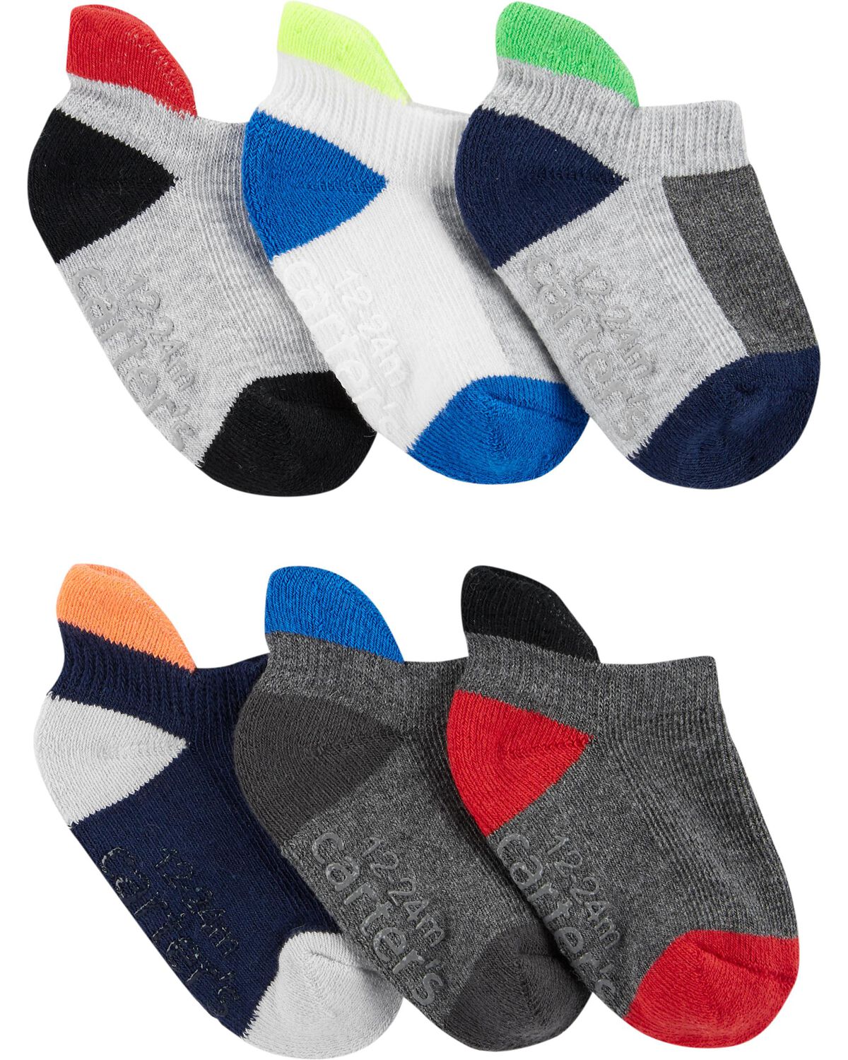 Multi Baby 6Pack Crew Socks