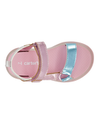 Toddler Light Up Metallic Sandals - Pink/Blue, image 5 of 8 slides