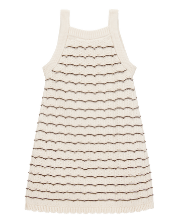 Toddler Striped Crotchet Knit Tank Dress, 