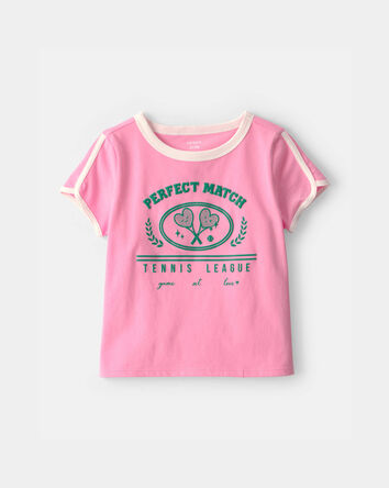 Girls 'Perfect Match' Tennis Active Top - Pink, 