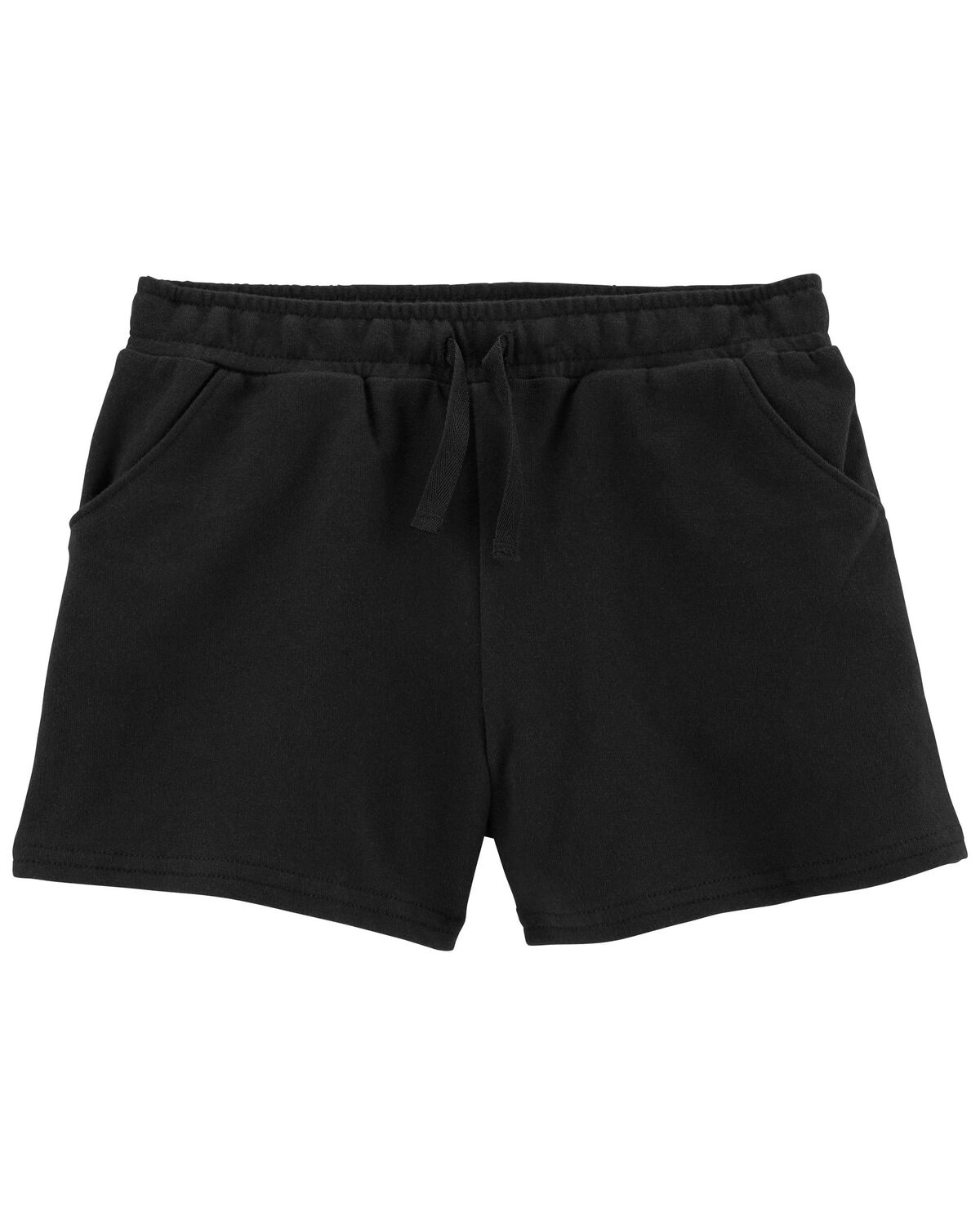 Black Kid Pull-On French Terry Shorts | carters.com