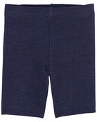 Toddler Faux Denim Bike Shorts, image 3 of 4 slides
