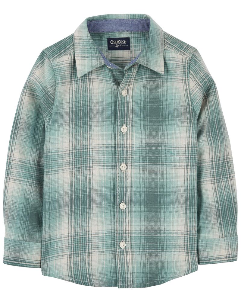 Baby Cozy Flannel Button-Front Shirt, image 1 of 3 slides
