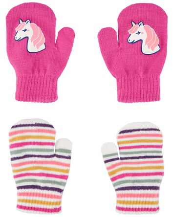 Toddler 2-Pack Gripper Mittens, 