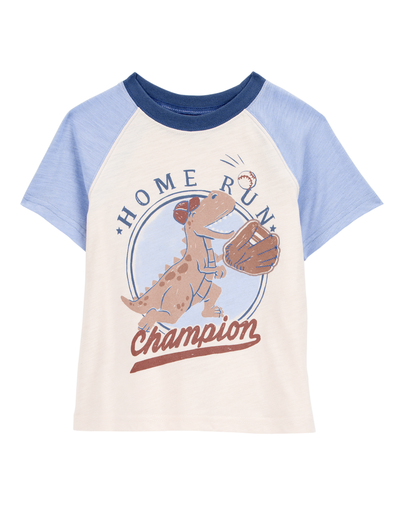Baby Dinosaur Baseball Short-Sleeve Tee, image 1 of 3 slides