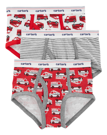 3-Pack Cotton Briefs Underwear, 