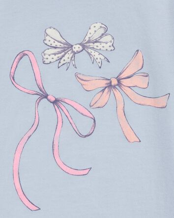 Kid Bow Short-Sleeve Graphic Tee - Blue, 