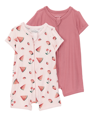 Baby 2-Pack PurelySoft Romper PJs, 