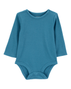 Baby Waffle Knit Long-Sleeve Bodysuit, image 1 of 3 slides