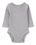 Baby Waffle Knit Long-Sleeve Bodysuit, image 1 of 3 slides