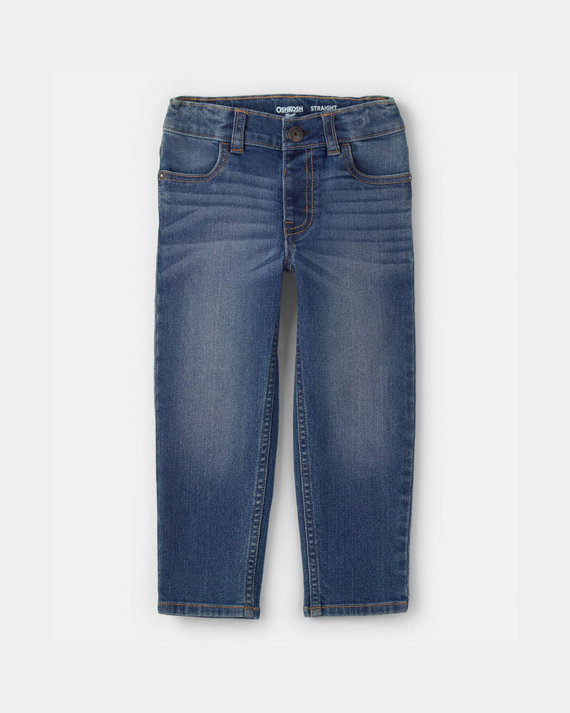 Toddler Dark Wash Straight-Leg Jeans, image 1 of 4 slides