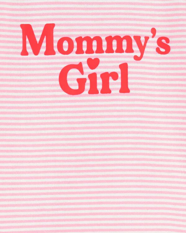 Baby Mommy's Girl Striped Cotton Bodysuit