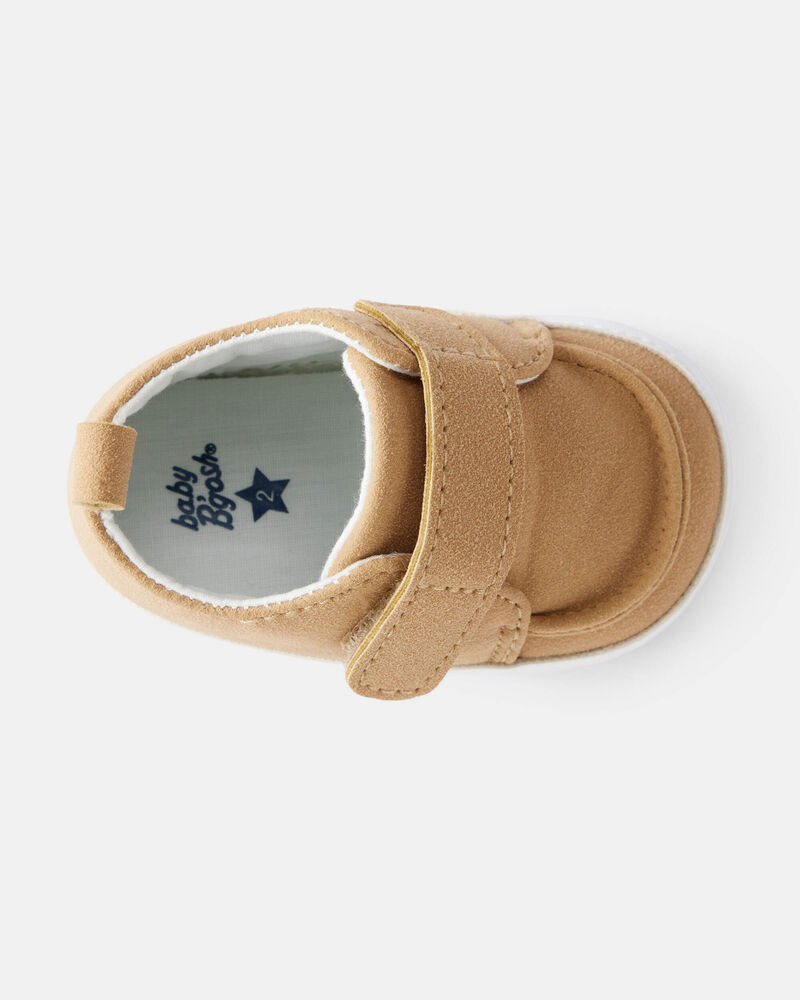 Baby Boy Pull-On Casual Sneakers - Brown, image 4 of 6 slides