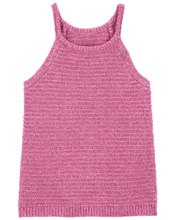 Baby Crochet Sweater Knit Halter Tank, 