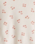 Toddler Girl 2-Piece Cherry Fruit Print Long-Sleeve Tee & Pant Set - Ivory, image 3 of 4 slides