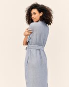 Adult  Women's Maternity Seaside Midi Shirtdress, image 3 of 12 slides