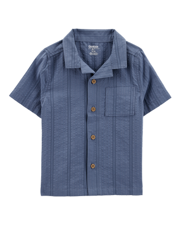 Baby Seersucker Button-Down Shirt - Blue, 