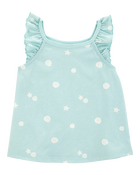 Toddler 2-Piece Seashell Tank & Bike Shorts Set - Turquoise
, image 2 of 8 slides