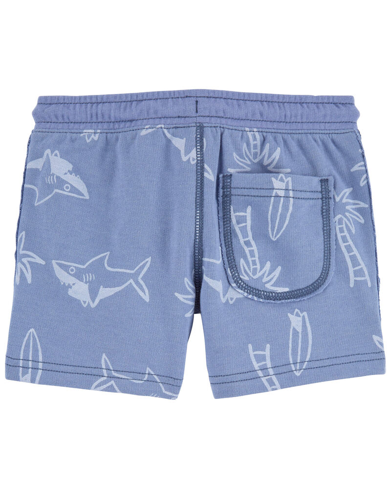 Baby 2-Piece Shark Tee & Pull-On French Terry Shorts Set, image 5 of 5 slides