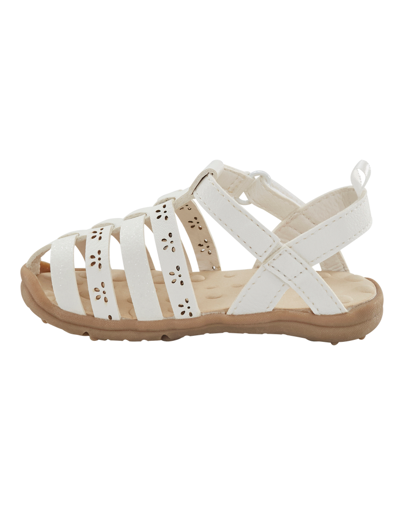 Baby Every Step® First Walker Fisherman Sandals - White, image 6 of 7 slides