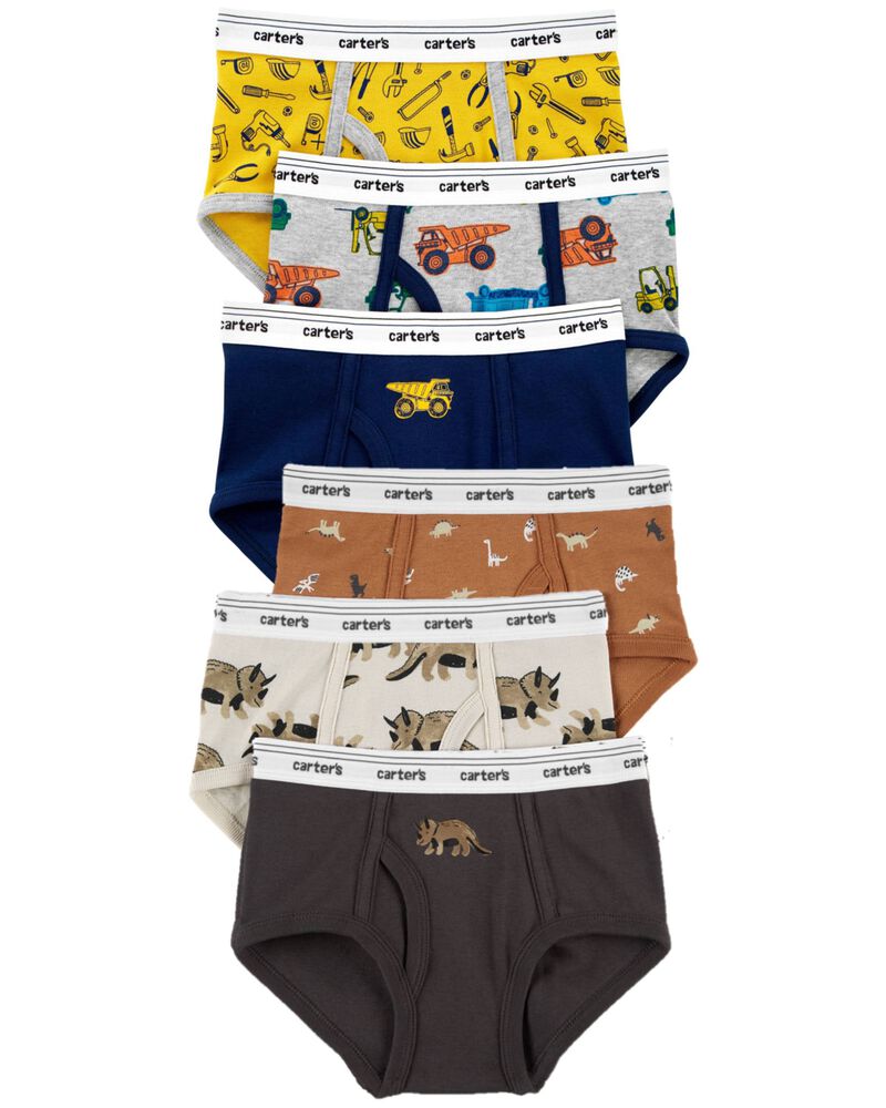 6-Pack Cotton Briefs Underwear
, image 1 of 3 slides