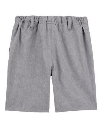 Boys Active Pull-On Uniform Shorts - Grey, 