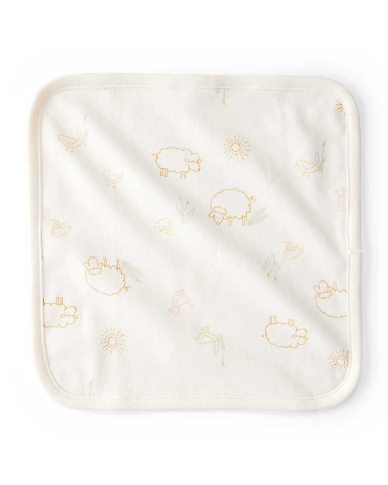 Baby 6-Pack Wash Cloths - Yellow, image 2 of 2 slides