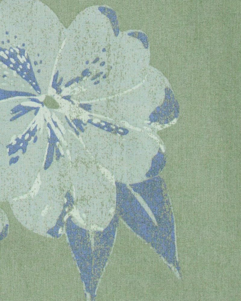 Kid Short-Sleeve Floral Button-Front Shirt, image 2 of 3 slides