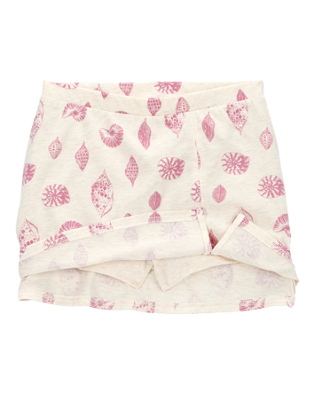 Kid Seashell Golf Skort - Ivory, 