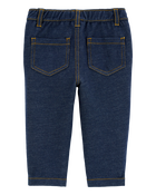 Baby Pull-On Faux Denim Pants, image 2 of 4 slides