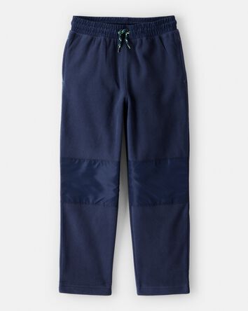 Boys Fleece Drawstring Pants - Navy, 