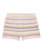 Girls Striped Crochet Knit Shorts, image 1 of 5 slides
