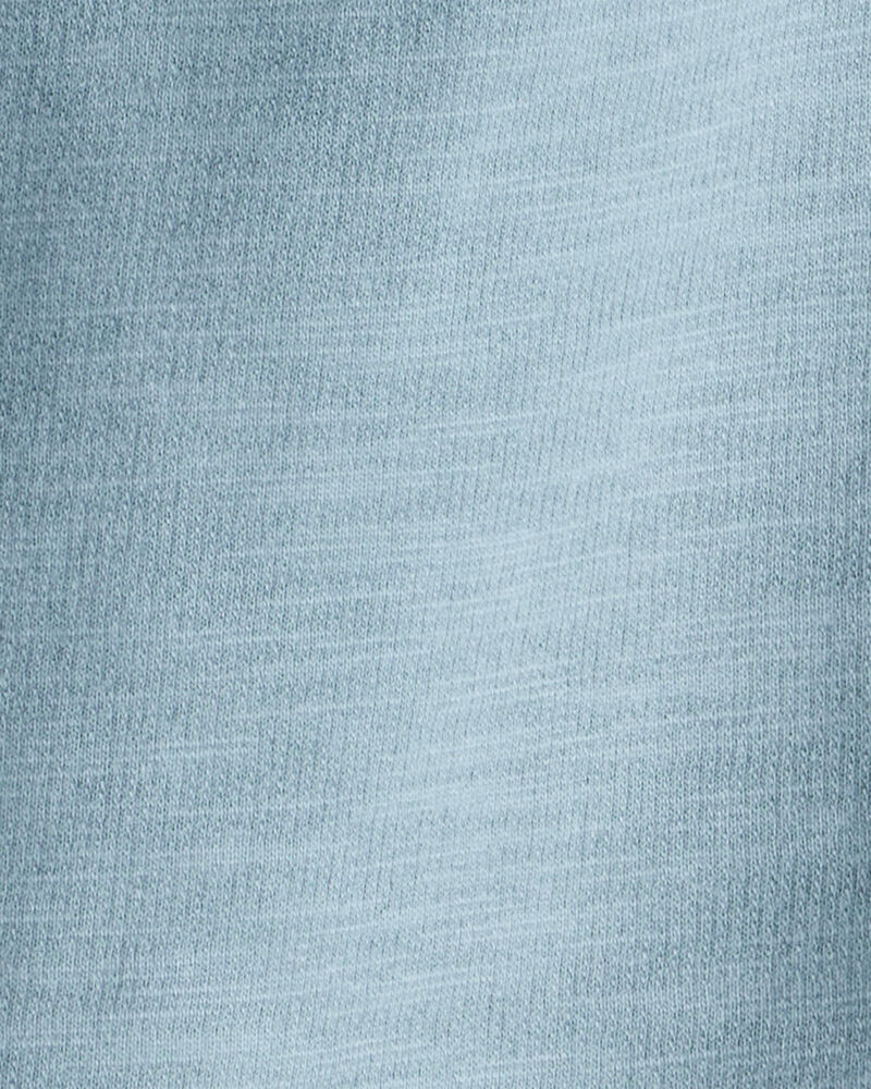 Toddler Girl 100% Cotton Wide-Leg Pants - Blue, image 2 of 3 slides