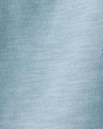 Toddler Girl 100% Cotton Wide-Leg Pants - Blue, 