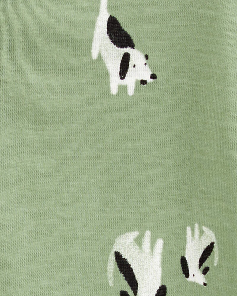 Baby 1-Piece Dog 100% Snug Fit Cotton Footie Pajamas, image 2 of 4 slides