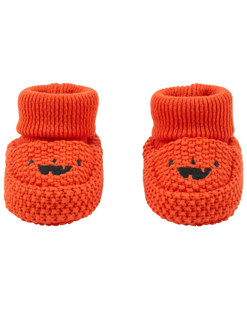 Baby Halloween Crochet Booties, image 1 of 2 slides
