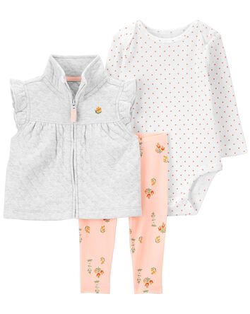 Baby 3-Piece Little Vest Set, 
