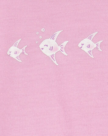 Toddler Girl 2-Piece Angelfish Loose Fit Pajamas, 