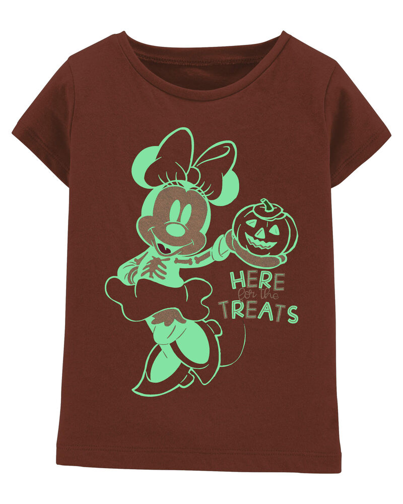 Toddler Glow In The Dark Minnie Mouse Halloween Tee, image 2 of 3 slides