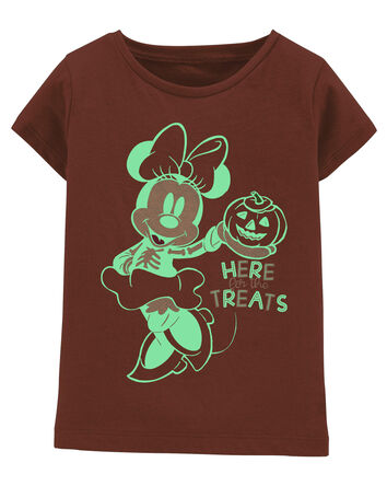 Toddler Glow In The Dark Minnie Mouse Halloween Tee, 