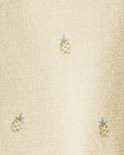 Girls 2-Piece Pineapple-Print Set Made with Organic Cotton, image 4 of 5 slides
