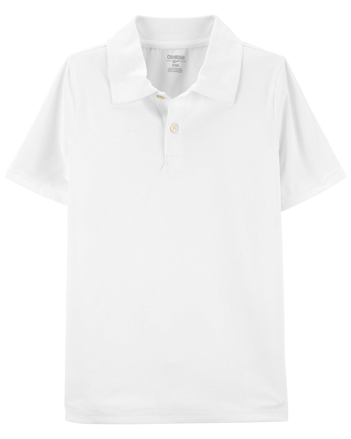 Kid Polo Shirt in Moisture Wicking Active Mesh