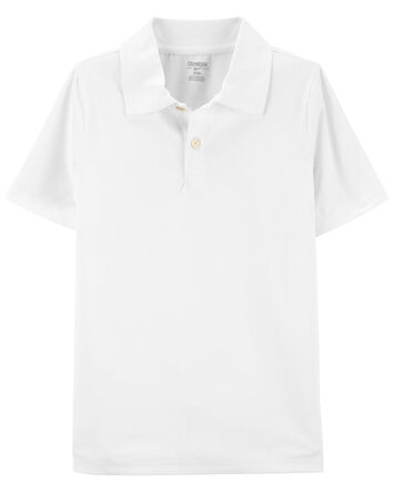 Kid Polo Shirt in Moisture Wicking Active Mesh, 