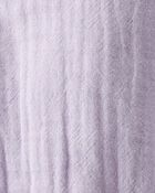 Baby Organic Cotton Gauze Overalls in Lilac, image 4 of 7 slides
