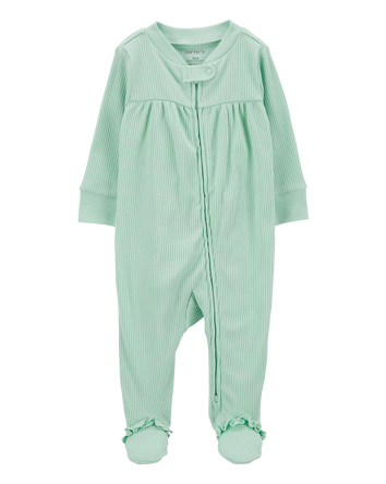 Baby Textured 2-Way Zip Sleep & Play Pajamas, 